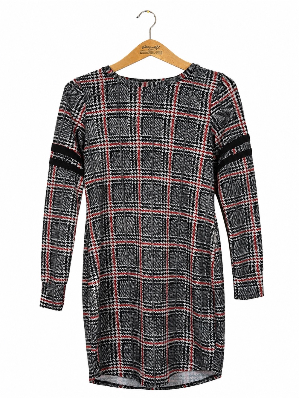 Eye Candy Plaid Midi Dress Long Sleeve Size XL Office Academia Soft Comfy Fall